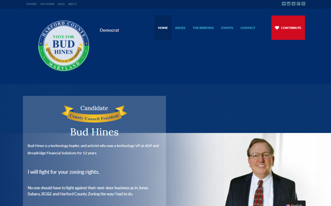 Please Vote For Bud Hines